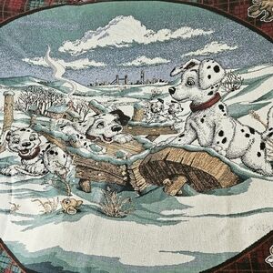 101 Dalmatians woven throw blanket/tapestry